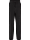 Ferragamo Straight-leg Pleated Trousers In Black