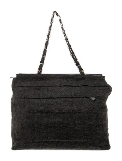 Pre-owned Ferragamo Wool Tote In Black