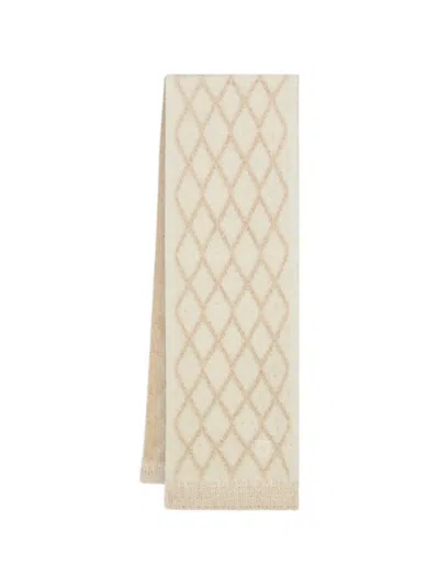 Ferragamo Wool-and-alpaca-blend Scarf In Gray