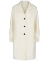 Ferragamo Wool-blend Lapel Coat In Multi