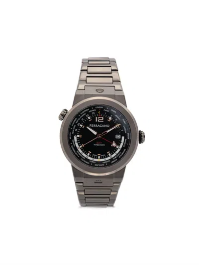 Ferragamo Worldtime 43mm In Black