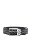 Ferragamo Woven Belt In Multi