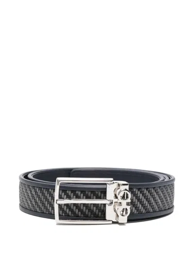 Ferragamo Woven Belt In Multi