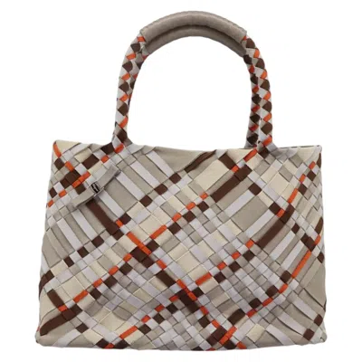 Pre-owned Ferragamo Woven Canvas Tote Bag () In Multi