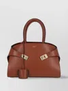 Ferragamo Woven Handle Shoulder Bag