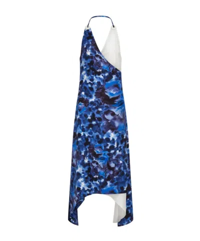 Ferragamo Wrap Dress In Blue