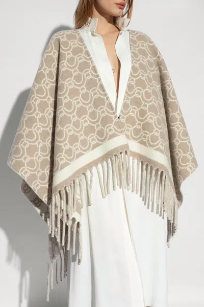 Ferragamo Wrap In Cream In Gray