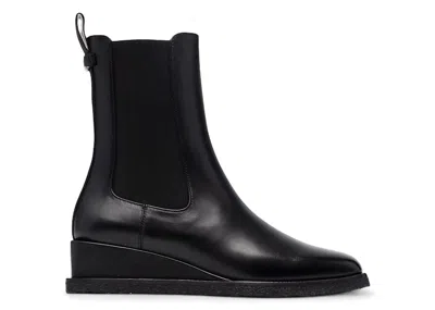 Pre-owned Ferragamo Wyatt Ankle Boots (women's) Sneakers In Black