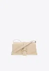 Ferragamo Xs Front-flap Leather Crossbody Bag In Beige