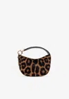 Ferragamo Leopard Print Extra Small Hobo In Brown