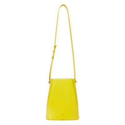 Ferragamo Yellow Leather Bucket Bag