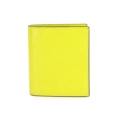Pre-owned Ferragamo Yellow Leather Wallet (bi-fold) () In Multi