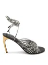 Ferragamo Women's Leather Sandal In Dark Brown