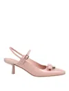 FERRAGAMO OPHELIA SLINGBACK IN PINK LEATHER