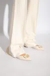 Ferragamo ‘zea' Ballet Flats In Cream