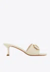 Ferragamo Zelie 55 Vara Bow Slides In White