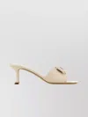 Ferragamo Zelie Leather Mules Bow Detail