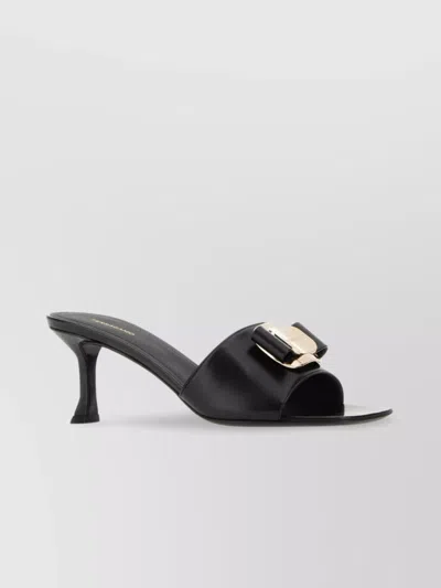Ferragamo Zelie Mules Leather Noir