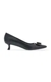 Ferragamo Varina 60mm Bow-detail Leather Pumps In Black