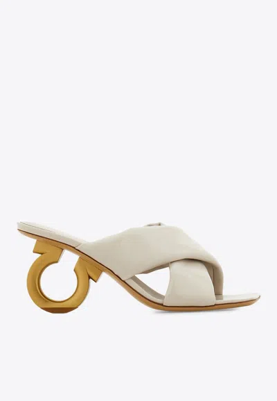 Ferragamo Zilda 70 Gancini Leather Sandals