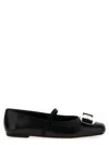 Ferragamo New Vara Bow-embellished Ballet Flats In Black