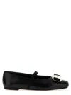 Ferragamo New Vara Bow-embellished Ballet Flats In Black