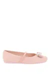 Ferragamo Zina Ballet Flats With New Vara Plate
