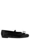 Ferragamo New Vara Bow-embellished Ballet Flats In Black