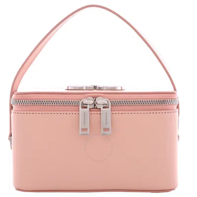 Ferragamo Zip-around Gancini Beauty Case In Gray