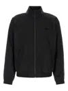 Ferragamo Wool Blend Jacket High Collar In Black