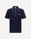 Ferragamo Zip Collar Polo Shirt