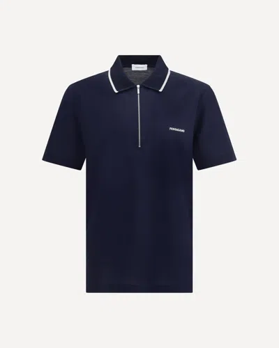 FERRAGAMO ZIP POLO SHIRT