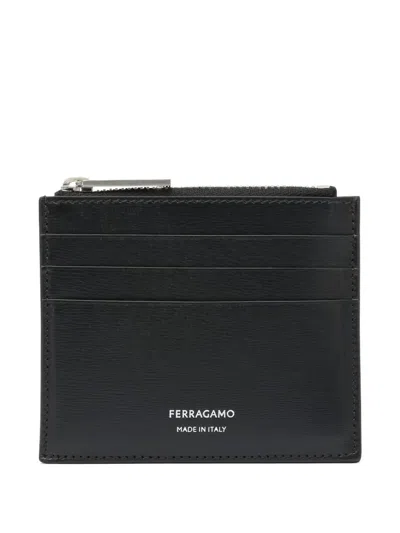 FERRAGAMO ZIP-TOP CARD HOLDER