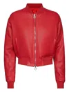 Ferragamo Zip-up Jacket In Red