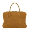 Ferragamo Salvatore  Women Camel Suede Medium Handbag In Brown