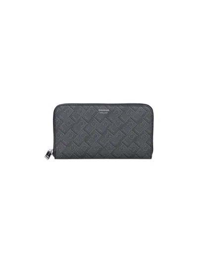 Ferragamo Zip Wallet In Black