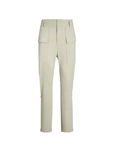 Ferragamo Zip-detail Cargo Pants In White