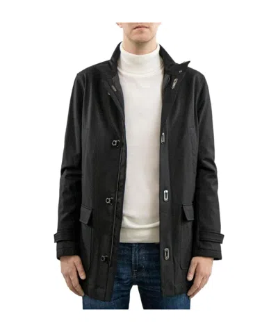 Ferragamo Zipper Cotton Suit In Black