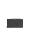 Ferragamo Zipper Wallet In Black