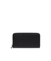 Ferragamo Zipper Wallet In Black