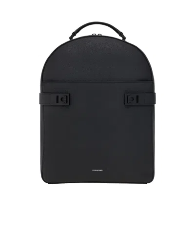 FERRAGAMO FERRAGAMO GANCINI-BUCKLES ZIP-AROUND BACKPACK