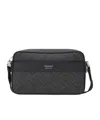 Shop Ferragamo Monogram Jacquard Zipped Shoulder Bag In Black