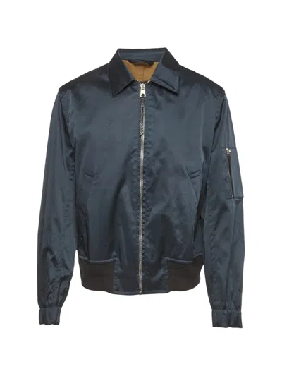 Pre-owned Ferragamo Zip-up Jacket In Blue