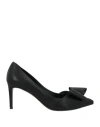 Ferragamo Zoey 70 Woman Pumps Black Size 6 Leather In Black