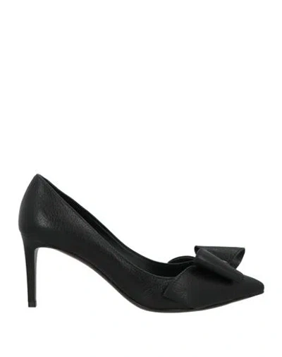 Ferragamo Zoey 70 Woman Pumps Black Size 6 Leather