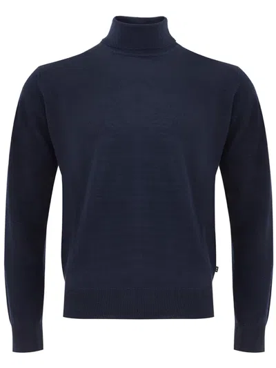Ferrante Blue Dolcevita Sweater