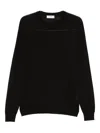 Ferrante Crew-neck Sweater In Black
