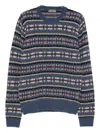 Ferrante Crew-neck Sweater In Blue