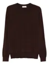 Ferrante Crew-neck Sweater In Brown