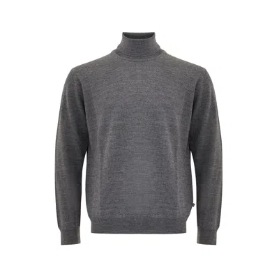 Ferrante Elegant Gray Wool Sweater For Men